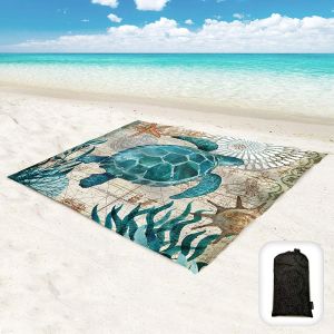 Mat Superfine Polyester Beach Blanket Sand Proof Waterproof Free Bench Mat Portable Beach Travel Accessories Suitable For Travel
