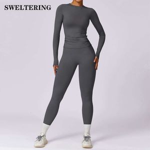 Lu Align Align Lu Lemon 2PCS Yoga Set Women Sportswear Workout Clothes Athletic Wear Gym Legging Fiess Bra Crop Top Long Sleeve Shorts Spo