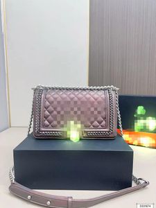 2024New Fashion Dazzle Super Cute Temperament Chain Bag Temperament Matchande Diamond Grain Shoulder Bag Crossbody Bag 25*15