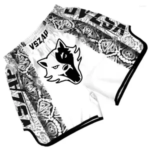 Shorts masculinos MMA Conforto Quick-Seco Muay Thai Kick Boxing Calça Homens Luta Grappling Sportswear Atacado