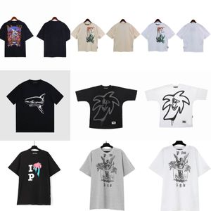 2024 NY DESIGNER PA T-SHIRT Luxury Tees Print Palms T Shirts Mens Womens Vinkel Kort ärm Hip Hop Streetwear Tops Kläder Kläder S-XL A11