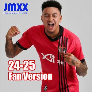 JMXX 24-25 FCソウルジャージーホームアウェイGKゴールキーパーKリーグメンズマンフットボールカスタマイズされたユニフォームTシャツTシャツ2024 2025ファンバージョン