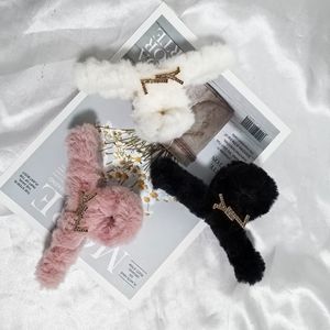 Moda grampos de cabelo clássico carta logotipo de alta qualidade grampo de cabelo outono inverno boutique acessórios para o cabelo estilo bonito rosa tubarão grampos de cabelo