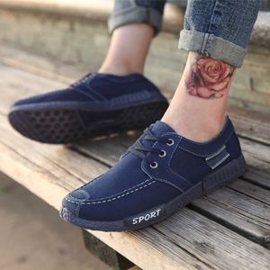 HBP icke-varumärke Summer Autumn Fashion Sneakers Trendiga skor för män PVC Eva Cotton Fabric Breattable Shoes Light Weight Canvas Denim Men Boy