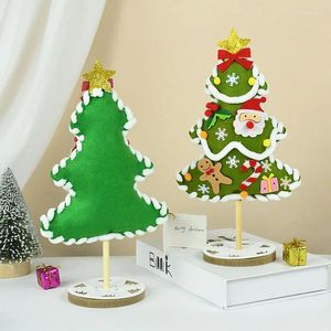 Party Decoration 1set Christmas Tree Child Merry Gifts Non-woven Fabric Xmas DIY Material Package Educational Toys