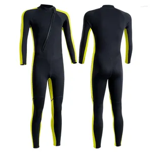 Women's Swimwear 2mm Neoprene Free-diving Suit Front Zip Long Sleeve Diving Keep Warm Surf Swimming Snorkeling Underwater Activity