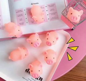 5cm karikatür sevimli çığlık pembe domuz oyuncak yumuşak hayvan sıkma tutam iyileştirici havalandırma mochi stres rahatlatıcı dekor dekompresyon çocuk hediyesi ll