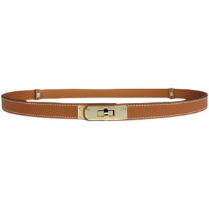 Hot designer belt women letters solid pattern buckle brown leather belt exquisite cintura donna high quality cowhide ladies quiet belts for dresses fa073 C4