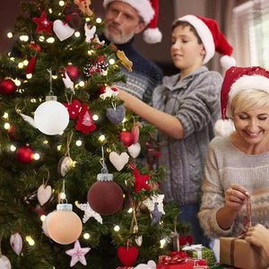 Decoração de festa 16pcs flocados enfeites de bola de árvore de Natal decorações de suspensão de veludo reunindo