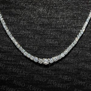 S925 with Moissanite Diamond Graduated Tennis Necklace Bracelet Vvs Moissanite Tennis Chain Factory Price