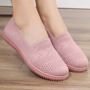 Stivali 2022 Donne Fashion Ballet Flats Scarpe da lavoro Ladies Mesh Female Female Slipon Boat Flats Casual Zapatos de Mujer