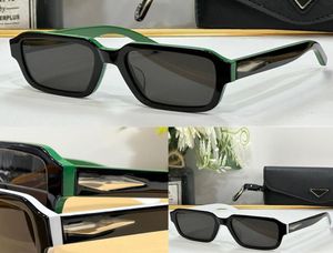 Kolekcja okularów okulary przeciwsłoneczne PR 23 Metal Rhombus Logo Design Emple Vintage Designers Luksusowe odcienie Mężczyzny prostokątny Silhou8359271