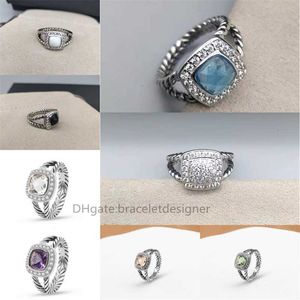 Women wedding Topaz Fashion Jewelry Designer Diamond rings gold 18k for ring Love White Silver Elegant Zircon Classic Hoop Ladies