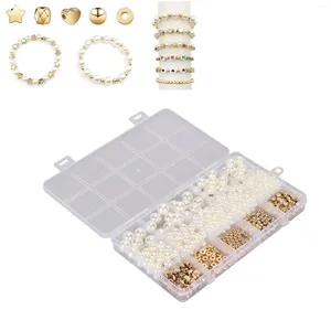 Bangle Beads For Bracelets Necklace Making 15 Compartment Artificial Pearl Jewelry Kit