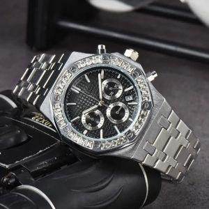 AP nadgarstki zegarki mężczyźni kobiety męskie zegarki chronograf sześć igieł pełna funkcja cała wybieranie kwarcowych zegarek luksusowa marka chronograph zegarki zegarki kalendarz 0958