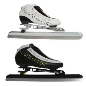 Сапоги Professinal Long Track Racing Conline Speed Skates Обувь Dislocated Ice Blade 380 мм 410 мм 430 мм коньки на коньках Патины углеродные багажники