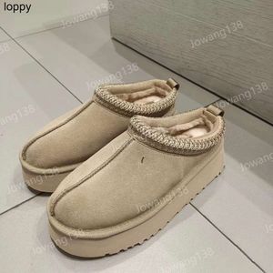 Mini Platform Boot Designer Autumn Winter Women Classics Tazz Woolen Slippers Fashion Luxury الحفاظ على حذاء Tasman Slippers أحذية في الهواء الطلق في الهواء الطلق حجم الحذاء 35-42