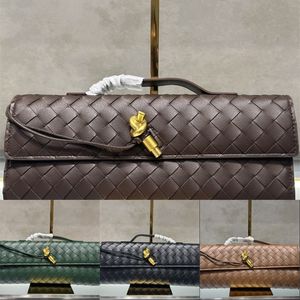 Trendy andiamo luxury designer bag multiple style messenger flap purses for women long pretty intrecciato clutch XB144 B4