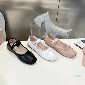 Luxo miui calcanhar ballet plana yoga sapato casual para mulher homem mocassim vestido de dança designer sapato