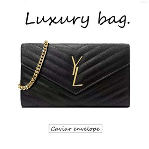 10A Y S -Shaped Designer Bag Shoulder Bags Luxury Handbags Womens Cardholders wallet Fashion Solid Color Tote Bags Classics Diagonal Stylish Envelope Calfskin Black