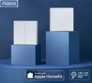 コントロールオリジナルのaqaraスマートスイッチライトリモコンZigbee WifiワイヤレスキーD1 Mijiaアプリの作業