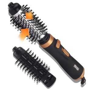 Irons Hair Dryer Rotation Hot Air Brush Styler and Volumizer One Step Multifunction Hair Sraightener Curler Comb Ion Blow Dryer Brush