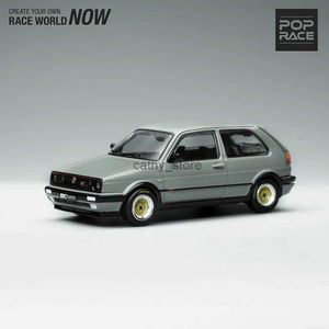 Druckguss-Modellautos POPRace 1 64 Legierungsmodellauto Golf GTI MK2 Offene Heckklappe 1986 Fahrzeug-GrauL2403