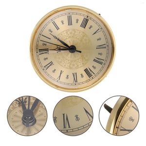 Wall Clocks Bell Clock Core Insert Digital Vintage DIY Plastic Round Inlaid Small