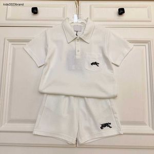 New kids clothes baby tracksuits Embroidered logo boys T-shirt set Size 110-160 CM summer designer POLO shirt and shorts 24Mar