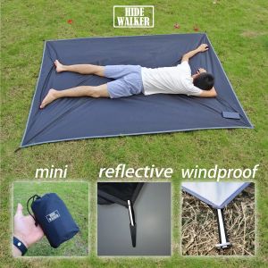 Pads Pocket Picknickmatte mit winddichten Einsätze Klappende Mini Campingmatte tragbares Wasserdichtungsmatten Matte gemahlenen Bodenblatt groß