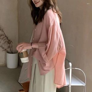 Women's Blouses Pleated Refreshing Sun Protection Shirt Thin Lazy Loose Casual Cardigan Spring And Summer Internet Tide