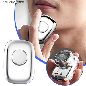 Electric Shavers Mini Electric Shaver for Men Portable Pocket Size Washable Electric Shaver for Men Rechargeble Cordless Shaver Facial Beard 2024 Q240318