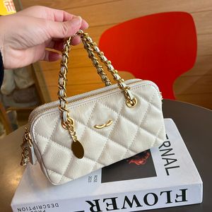 Womens Vintage Designer Multi Pochette Wallet Purse Bags Makeup Phone Holder Gold Metal Chain Handle Matelasse Crossbody Shoulder Handbags Oudoor Sacoche Sac 20CM