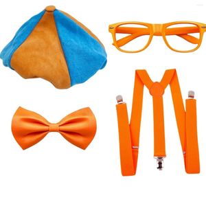 Party Decoration Blippiing Teacher Costume Decorations English Hat Rand Glasögon Bow Set Theme Birthday Supplies