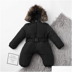 Clothing Sets Chamsgend Winter Jacket Outerwear Infant Baby Boy Girl Romper Hooded Jumpsuit Warm Thick Coat Outfit 19June10 Drop Deliv Dhfl9