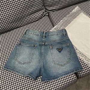 Lyx denimshorts för kvinnor designer brev märke byxor mode hög midja kvinna kort byxa hiphop streetwear jeans