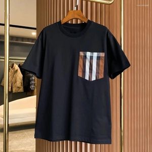 Damenbadebekleidung 2024 im Design Hohe Qualität Männer und Frauen Sommer T-Shirt Baumwolle Stich T-Shirt Tops Kurzarm T-Shirt Kleidung