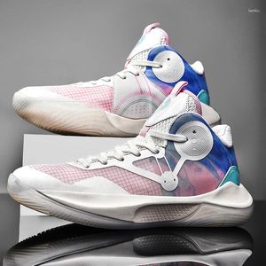 Basketball Schuhe 2024 Männer der Professionelle Mode Bunte Outdoor Unisex High Top Sneakers Für Männer Frauen Korb Homme