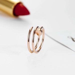 Винт картер кольца ногтевые кольца пары охлаждают двойной слой без бриллиантового спирального титанового стального указателя