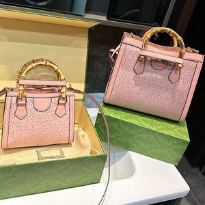 Bamboo Handheld Shopping Bag Women Tote Bag Designer Handbag Fashion Letter Print Totes Clutch High Quality Pouch Diamond Decoration Removable Strap