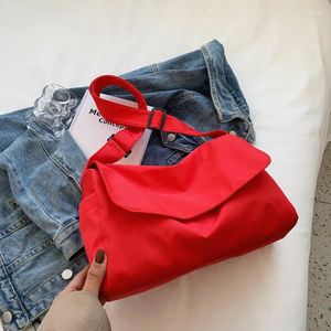 가방 대용량 캐주얼 2024 한국 패션 솔리드 어깨 여성의 크로스 바디 토트