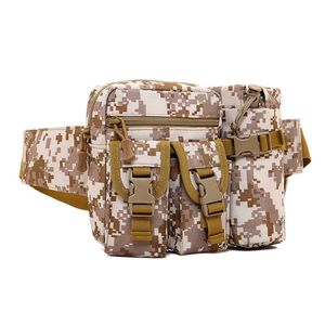 Sports Bag Outdoor Fanny Pack Cycling Men And Women Travel Water Bottle Fanny Pack Tactical Camouflage Chest Pack Multifunctional Bag 040724