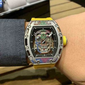 고급 남성 기계식 시계 Richa Milles 비즈니스 레저 RM052 자동 미세한 강철 케이스 테이프 패션 스위스 운동 손목 시계