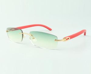 Однотонные солнцезащитные очки Direct s 3524026 с дужками из натурального красного дерева, дизайнерские очки, размер 18135 мм2912368