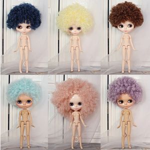 Lodowate DBS Blyth Doll White Skin Body Ciało Różne włosy Kolor Eksplozja Głowice Dziewczyna chłopiec