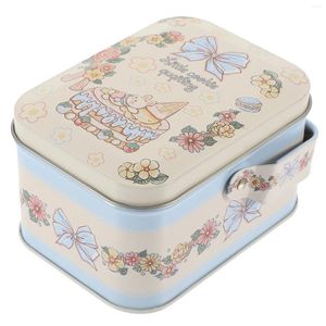 Storage Bottles Christmas Gift Packaging Tin Box Cookie Jar Candy Elk Tinplate Containers Sweet Holiday Sugar Case