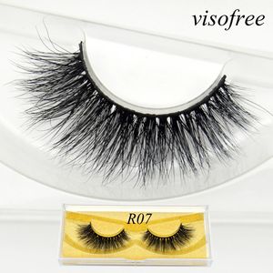 Visofree Maquiagem Mink Eyelashes Faux Cils Eyelash Packaging Box Extension False Makeup Natural Lashes R07 240318