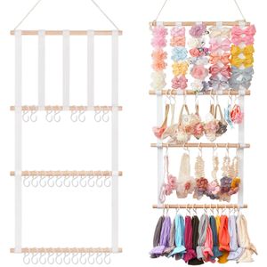 Hårbågar Holder Stora kapacitetsklämmor Lagringshanger Hat Organisator Baby Accessory Wholesales 240309