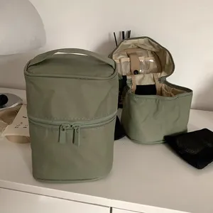 Borse portaoggetti Borsa per il trucco Borsa per il trucco di grande capacità Articoli da toilette da viaggio Cosmetici Multifunzionali Organizzatore da tavolo