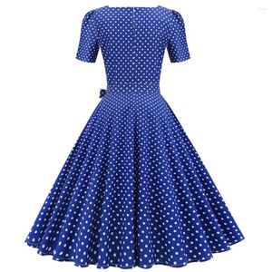 Casual Dresses Classic Movie Style Dress Inspired Elegant Vintage Polka Dot Timeless Retro Design For Women